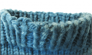 Invisible Ribbed Bind-Off shown on a toe-up sock