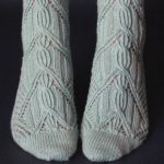 Cabled socks by Cookie A square crop