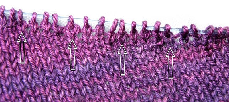 Cedar Leaf Shawlette shown in purple Camelspin