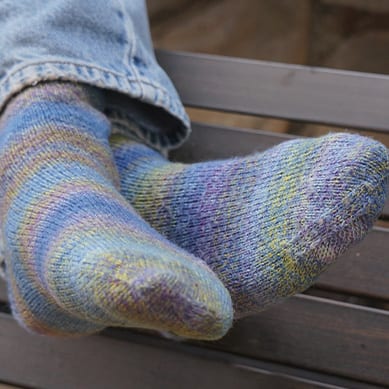 Toe-Up Socks for Men