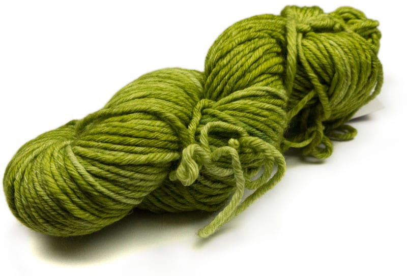 hank/skein of Malabrigo Chunky yarn in color: Lettuce