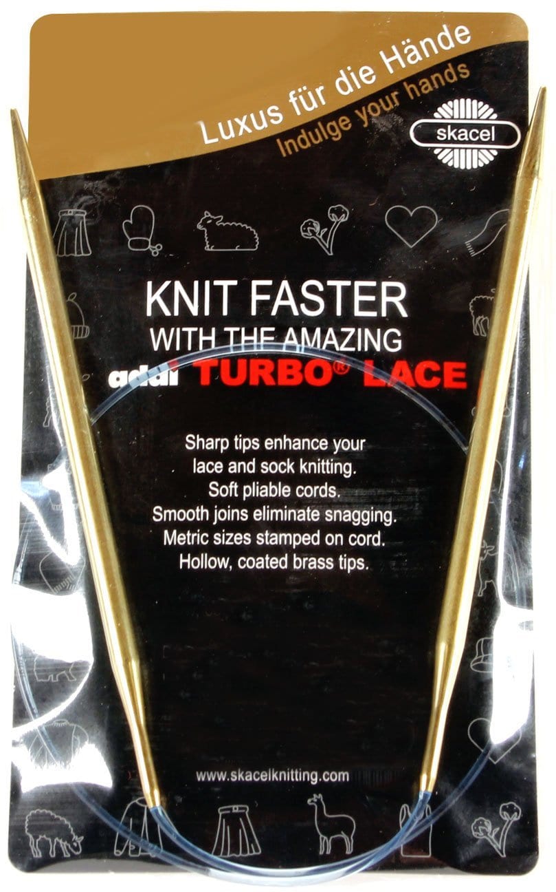 addi Turbo Lace Circular 40-inch (100cm) Knitting Needle; Size US 07 (4.50 mm)