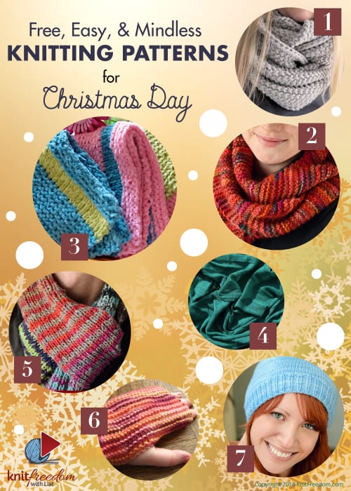 Easy, Mindless, and Free Knitting Patters for Christmas Day