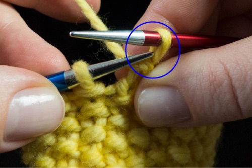 Cable Bind Off for Seed St Tips 1 Pull the fabric down as you’re passing the stitch back to the left hand needle 1