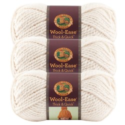 Lion Brand Wool Ease Thick n Quick Yarn Natural square