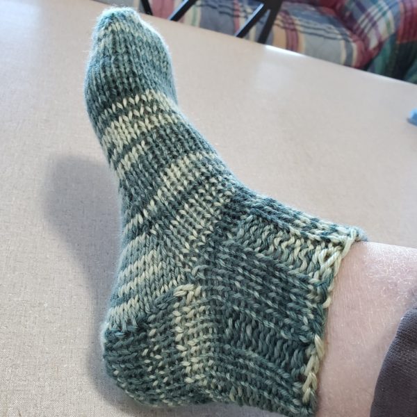 KnitFreedom Student Maryann Bs Green Worsted Weight Sock