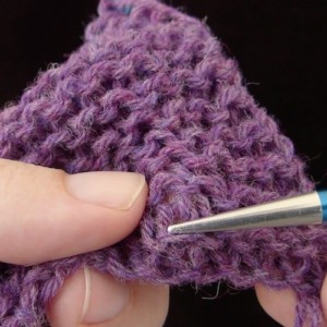 Slipper 3 thumbnail count garter stitch rows
