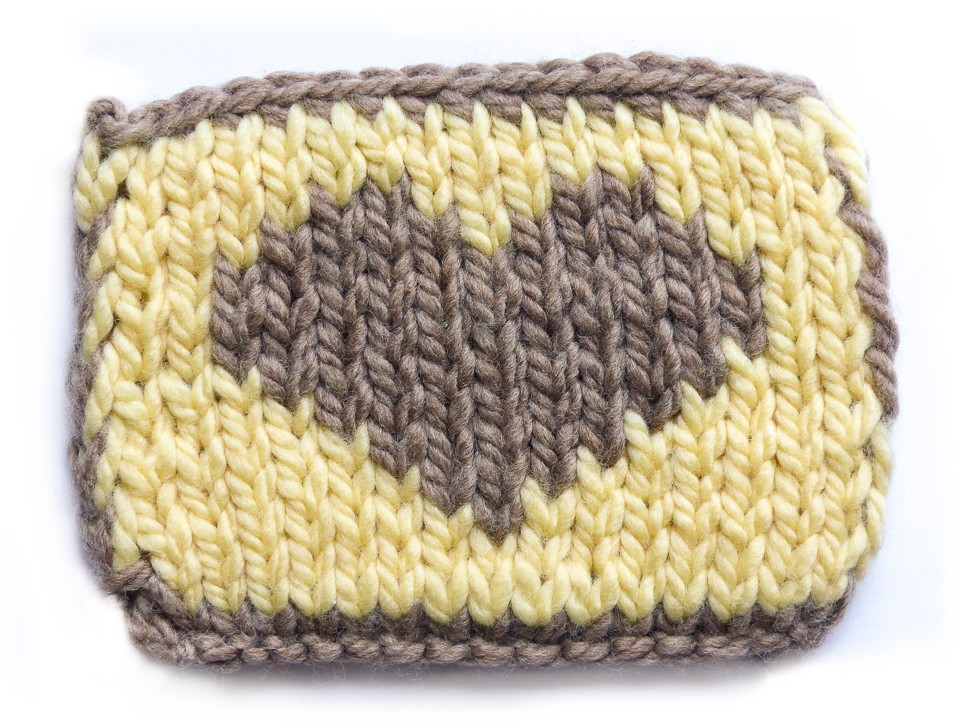 Double knit heart 2
