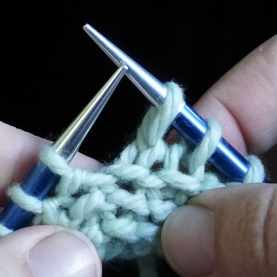 Knit Backwards Step 25