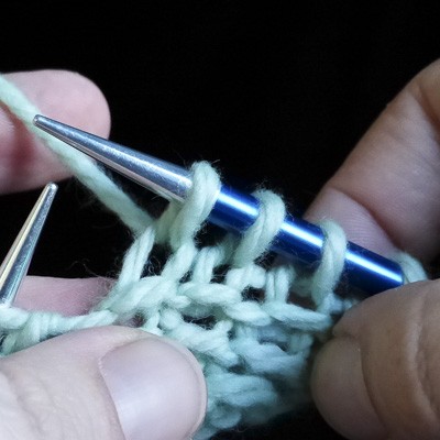 Knit Backwards Step 28